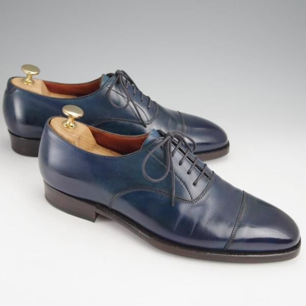 極上★クロケット&ジョーンズ 6E【定価￥115,500-★オードリー/AUDLEY】ハンドグレードライン/紺/メンズ/Crockett&Jones★j461