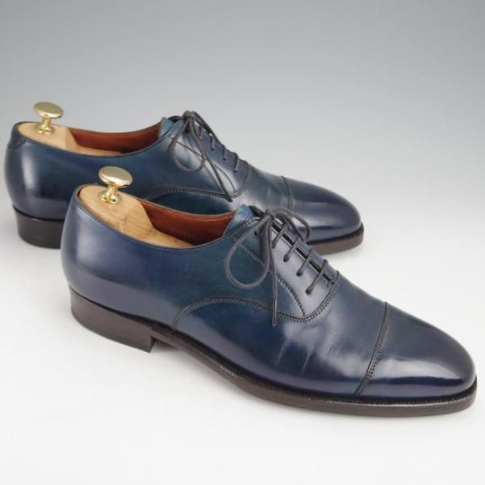 極上★クロケット&ジョーンズ 6E【定価￥115,500-★オードリー/AUDLEY】ハンドグレードライン/紺/メンズ/Crockett&Jones★j461