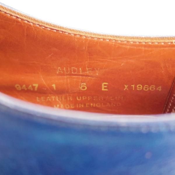 極上★クロケット&ジョーンズ 6E【定価￥115,500-★オードリー/AUDLEY】ハンドグレードライン/紺/メンズ/Crockett&Jones★j461