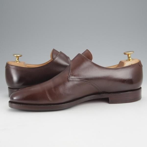 極上★クロケット&ジョーンズ 6.5E【定価￥94,600-★モンクストラップ/MALVERN】341ラスト/カーフ/濃茶/メンズ/Crockett&Jones★j463