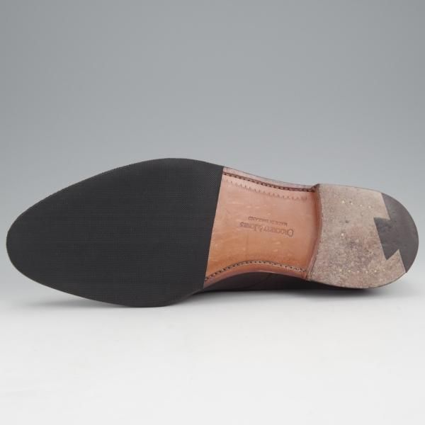 極上★クロケット&ジョーンズ 6.5E【定価￥94,600-★モンクストラップ/MALVERN】341ラスト/カーフ/濃茶/メンズ/Crockett&Jones★j463
