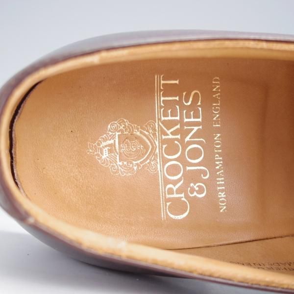 極上★クロケット&ジョーンズ 6.5E【定価￥94,600-★モンクストラップ/MALVERN】341ラスト/カーフ/濃茶/メンズ/Crockett&Jones★j463