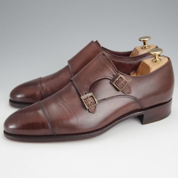 美品★(英)チーニー 6.5F【定価￥108,900-★インペリアルコレクション/HOLYROOD】208ラスト/ダブルモンク/カーフ/濃茶/CHEANEY★j464