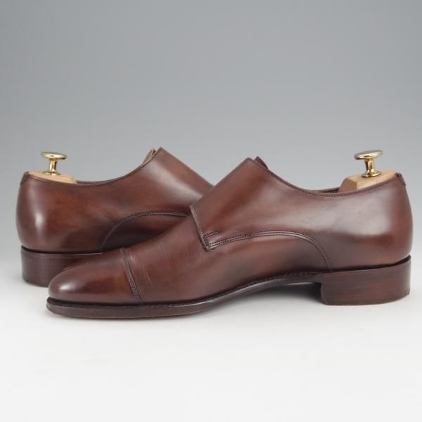美品★(英)チーニー 6.5F【定価￥108,900-★インペリアルコレクション/HOLYROOD】208ラスト/ダブルモンク/カーフ/濃茶/CHEANEY★j464