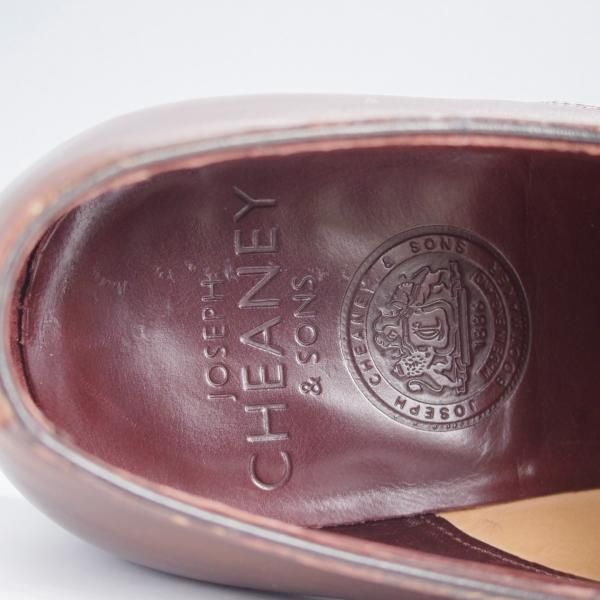 美品★(英)チーニー 6.5F【定価￥108,900-★インペリアルコレクション/HOLYROOD】208ラスト/ダブルモンク/カーフ/濃茶/CHEANEY★j464