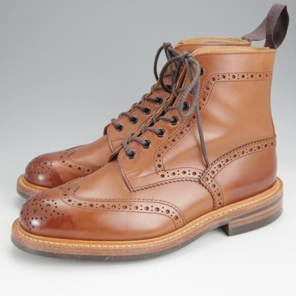 極上★トリッカーズ SIZE 6.5【定価￥132,000-★ダイナイトソール/STOW】ストウ/カントリーブーツ/Beechnut/茶/Tricker's★j465