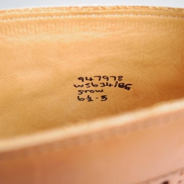 極上★トリッカーズ SIZE 6.5【定価￥132,000-★ダイナイトソール/STOW】ストウ/カントリーブーツ/Beechnut/茶/Tricker's★j465