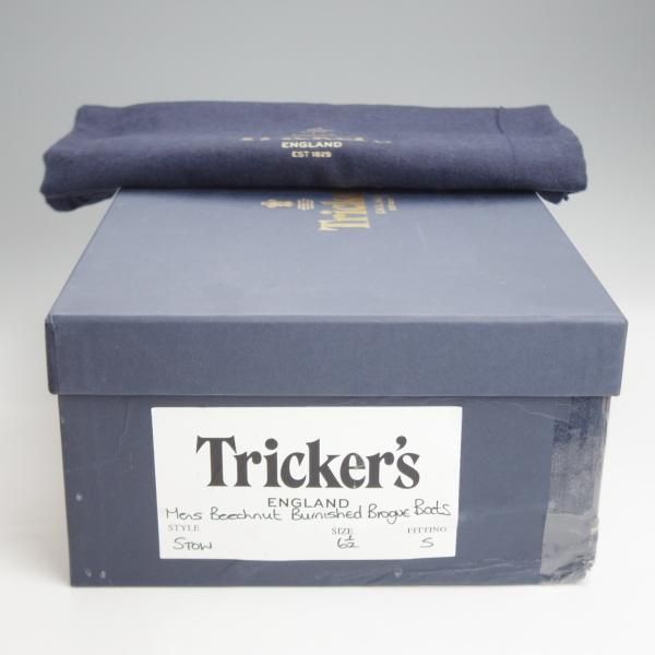 極上★トリッカーズ SIZE 6.5【定価￥132,000-★ダイナイトソール/STOW】ストウ/カントリーブーツ/Beechnut/茶/Tricker's★j465