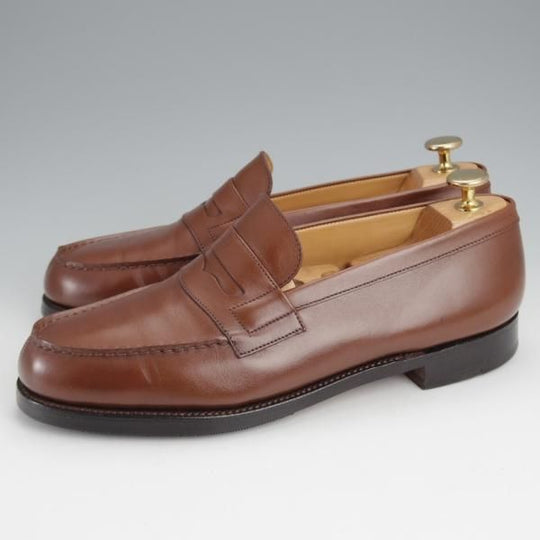 美品★J.M.ウエストン 6.5C【現行定価￥137,500-★180/コインローファー】41ラスト/ボックスカーフ/TAN/タン/茶/Weston/ウェストン★j468