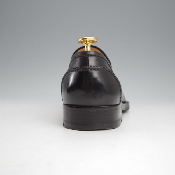 極上★(伊)タニノクリスチー SIZE 5.5【定価15万円以上★コインローファー/130524】カーフ/黒/メンズ/TANINO CRISCI★j469