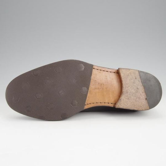 極上★(伊)タニノクリスチー SIZE 5.5【定価15万円以上★コインローファー/130524】カーフ/黒/メンズ/TANINO CRISCI★j469