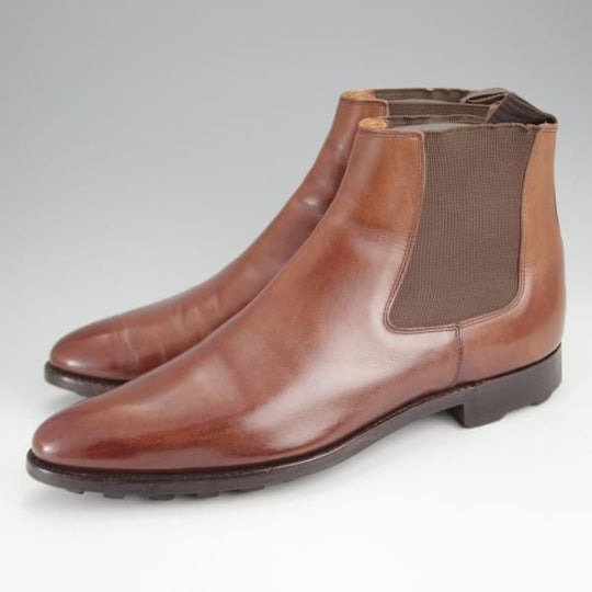 ★クロケット&ジョーンズ 7E【★トレーディングポスト別注/BYFIELD】360ラスト/サイドゴアブーツ/カーフ/茶/メンズ/Crockett&Jones★j470