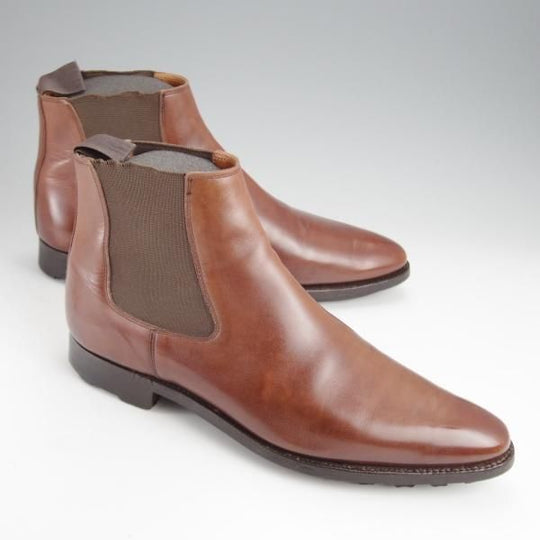 ★クロケット&ジョーンズ 7E【★トレーディングポスト別注/BYFIELD】360ラスト/サイドゴアブーツ/カーフ/茶/メンズ/Crockett&Jones★j470