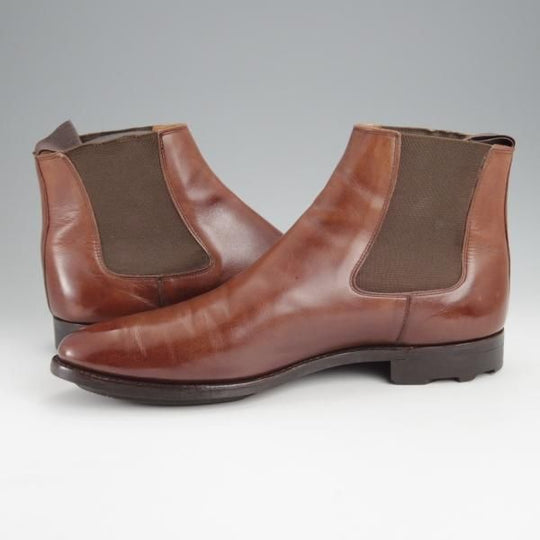 ★クロケット&ジョーンズ 7E【★トレーディングポスト別注/BYFIELD】360ラスト/サイドゴアブーツ/カーフ/茶/メンズ/Crockett&Jones★j470