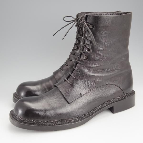 ★(伊)シルヴァノ・ラッタンジ SIZE 41【貴重★ノルベジェーゼ製法(フィンランテーゼ製法のようなステッチ)/ジルサンダー別注】黒★j471