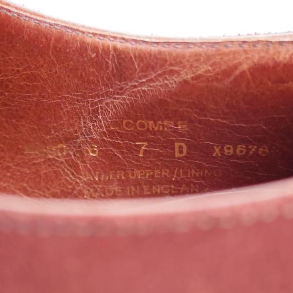 ★クロケット&ジョーンズ UK6.5程度【ハンドグレードライン★ダイナイトソール仕様/MELCOMBE】パンチドキャップトゥ/Crockett&Jones★j472