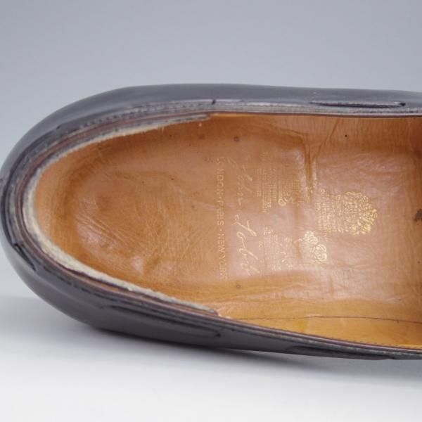 ★ジョンロブ ロンドン UK8程度【時価100万円程度★ビスポーク品/3つのロイヤルワラント時期】タッセルローファー/黒/JOHN LOBB★j473