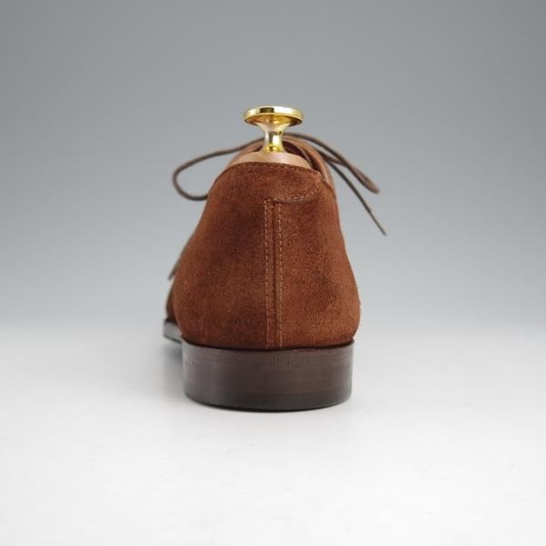 極上★クロケット&ジョーンズ 7D【ハンドグレードライン★CONWAY】オックスフォードシューズ/スエード/濃茶/Crockett&Jones★j474