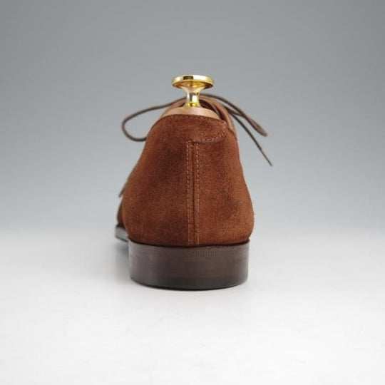 極上★クロケット&ジョーンズ 7D【ハンドグレードライン★CONWAY】オックスフォードシューズ/スエード/濃茶/Crockett&Jones★j474
