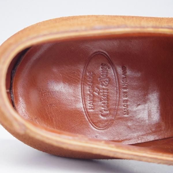極上★クロケット&ジョーンズ 7D【ハンドグレードライン★CONWAY】オックスフォードシューズ/スエード/濃茶/Crockett&Jones★j474