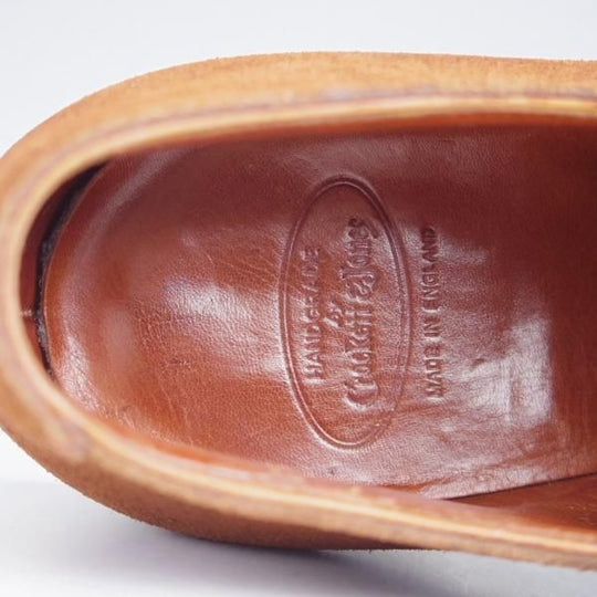 極上★クロケット&ジョーンズ 7D【ハンドグレードライン★CONWAY】オックスフォードシューズ/スエード/濃茶/Crockett&Jones★j474