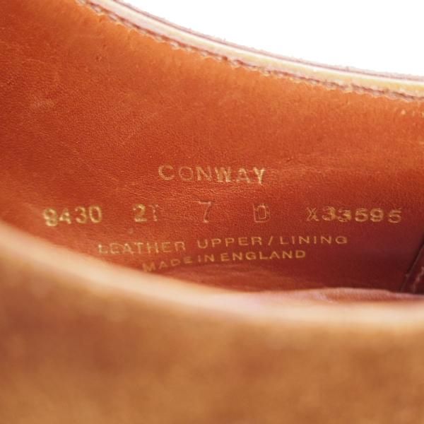極上★クロケット&ジョーンズ 7D【ハンドグレードライン★CONWAY】オックスフォードシューズ/スエード/濃茶/Crockett&Jones★j474