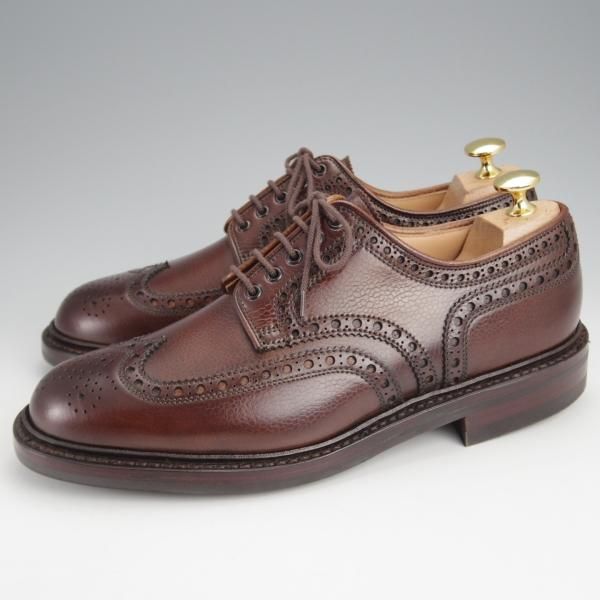 未使用★クロケット&ジョーンズ 6.5E【ダイナイトソール仕様★BANGOR/365ラスト】フルブローグ/濃茶/メンズ/Crockett&Jones★j475