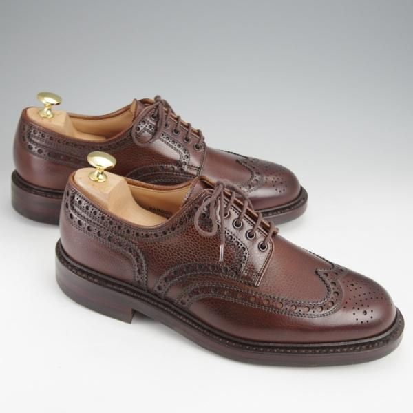 未使用★クロケット&ジョーンズ 6.5E【ダイナイトソール仕様★BANGOR/365ラスト】フルブローグ/濃茶/メンズ/Crockett&Jones★j475