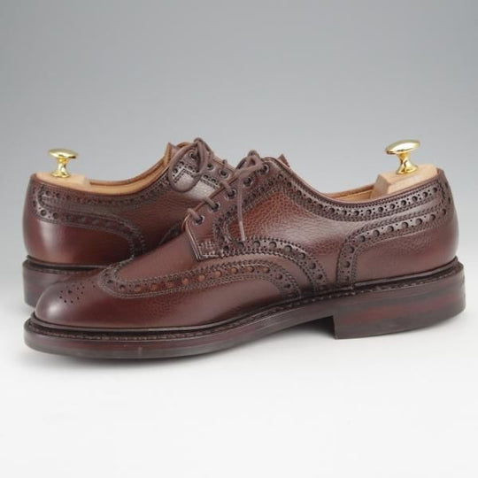 未使用★クロケット&ジョーンズ 6.5E【ダイナイトソール仕様★BANGOR/365ラスト】フルブローグ/濃茶/メンズ/Crockett&Jones★j475