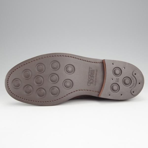 未使用★クロケット&ジョーンズ 6.5E【ダイナイトソール仕様★BANGOR/365ラスト】フルブローグ/濃茶/メンズ/Crockett&Jones★j475