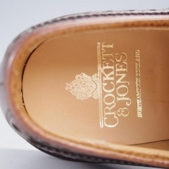 未使用★クロケット&ジョーンズ 6.5E【ダイナイトソール仕様★BANGOR/365ラスト】フルブローグ/濃茶/メンズ/Crockett&Jones★j475