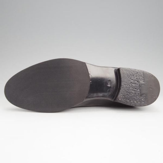 極美品★(伊)F.LLIジャコメッティ SIZE 39.5【定価￥97,900-★ハンドソーンウェルテッド製法/九分仕立て】FG126/黒/Giacometti★j476