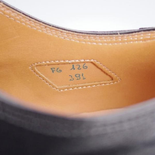 極美品★(伊)F.LLIジャコメッティ SIZE 39.5【定価￥97,900-★ハンドソーンウェルテッド製法/九分仕立て】FG126/黒/Giacometti★j476