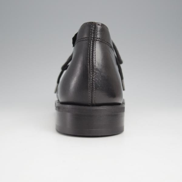 未使用★パラブーツ SIZE 6.5【貴重★レザーソール仕様/チャッカブーツ】モカシンブーツ/カーフ/黒/メンズ/Paraboot★j478