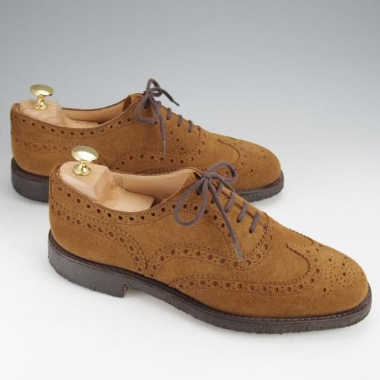 美品★チャーチ 65F/UK6.5【現行定価￥125,400-★FAIRFIELD/フェアフィールド】81ラスト/フルブローグ/スエード/マラッカ/Church's★j479