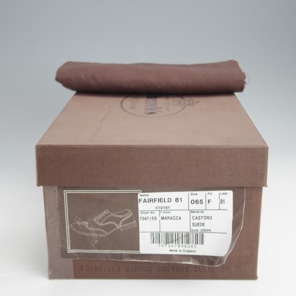 美品★チャーチ 65F/UK6.5【現行定価￥125,400-★FAIRFIELD/フェアフィールド】81ラスト/フルブローグ/スエード/マラッカ/Church's★j479