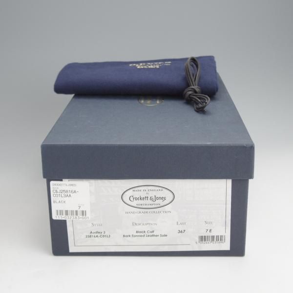 極美品★クロケット&ジョーンズ 7E【定価￥132,000-★AUDLEY 3/オードリー】ハンドグレードライン/367ラスト/黒/Crockett&Jones★j480