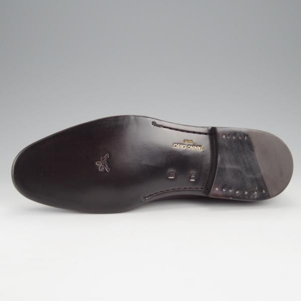 未使用★(伊)タニノクリスチー SIZE 8.5【最後期のストレートチップ★2009年FW展開/ZANTELLO】693/濃茶/TANINO CRISCI★j481