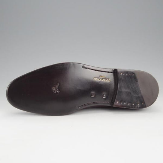 未使用★(伊)タニノクリスチー SIZE 8.5【最後期のストレートチップ★2009年FW展開/ZANTELLO】693/濃茶/TANINO CRISCI★j481