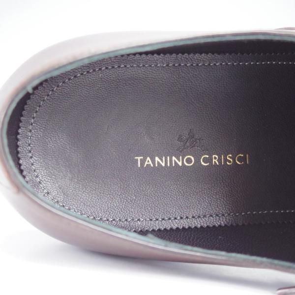 未使用★(伊)タニノクリスチー SIZE 8.5【最後期のストレートチップ★2009年FW展開/ZANTELLO】693/濃茶/TANINO CRISCI★j481