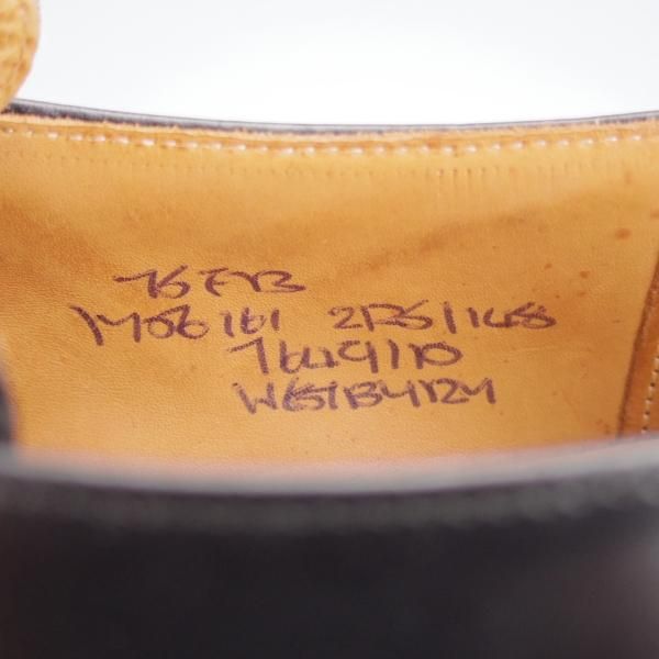 未使用★チャーチ 75F/UK7.5【現行定価￥181,500-★旧チャーチ/ブックバインダーカーフ】73ラスト/Westbury/3都市ロゴ/黒/Church's★j482