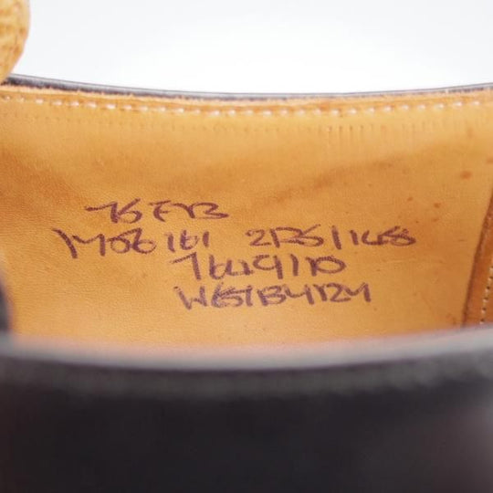 未使用★チャーチ 75F/UK7.5【現行定価￥181,500-★旧チャーチ/ブックバインダーカーフ】73ラスト/Westbury/3都市ロゴ/黒/Church's★j482