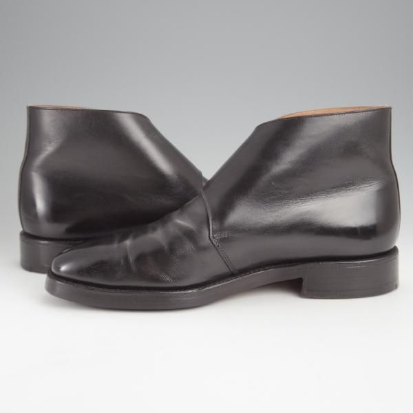 極上★クロケット&ジョーンズ UK6.5/US7E【★(米)ラルフローレン別注/Ralph Lauren】ダブルモンク/ブーツ/カーフ/黒/Crockett&Jones★j483