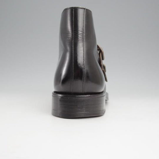 極上★クロケット&ジョーンズ UK6.5/US7E【★(米)ラルフローレン別注/Ralph Lauren】ダブルモンク/ブーツ/カーフ/黒/Crockett&Jones★j483