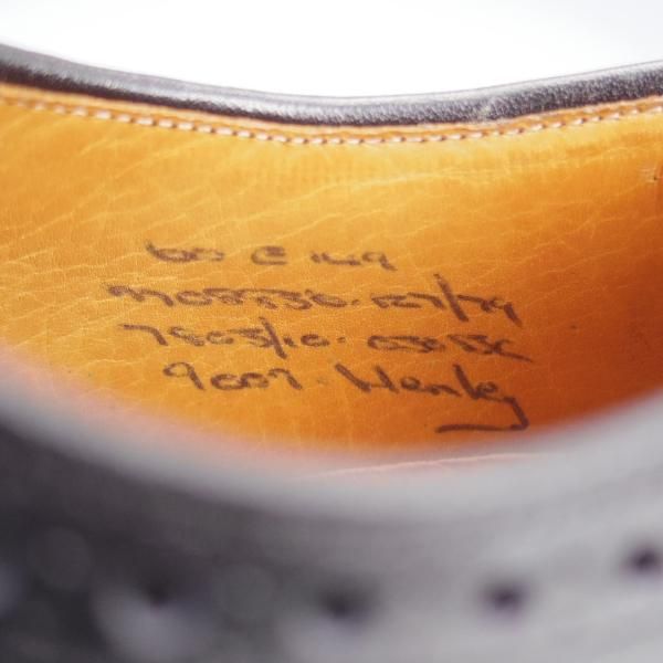 極上★チャーチ 60E/UK6【旧チャーチ★Henley/3都市ロゴ/149ラスト】フルブローグ/カーフ/黒/メンズ/Church's★j484