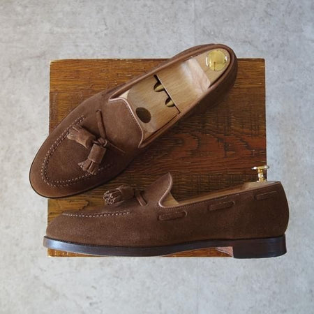 極上★クロケット&ジョーンズ 6.5E【定価￥92,400-★CAVENDISH 3/キャベンディッシュ3】タッセルローファー/茶/Crockett&Jones★j485