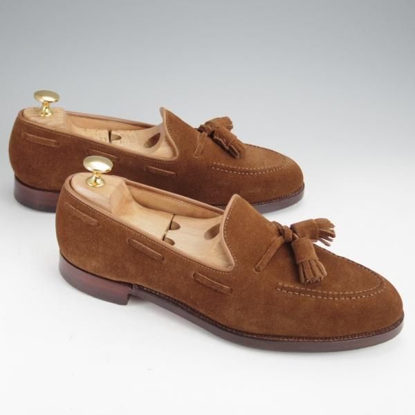 極上★クロケット&ジョーンズ 6.5E【定価￥92,400-★CAVENDISH 3/キャベンディッシュ3】タッセルローファー/茶/Crockett&Jones★j485