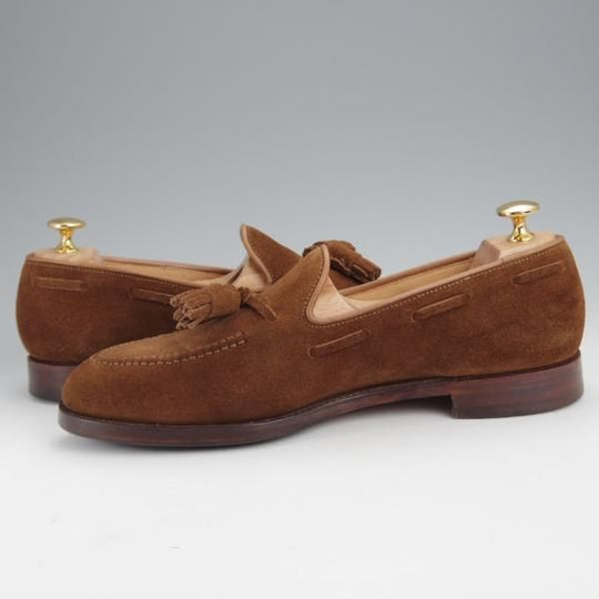 極上★クロケット&ジョーンズ 6.5E【定価￥92,400-★CAVENDISH 3/キャベンディッシュ3】タッセルローファー/茶/Crockett&Jones★j485