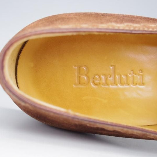 極上★(仏)ベルルッティ SIZE 7【★ローファー/濃茶】スリッポン/スエード/メンズ/Berluti★j487