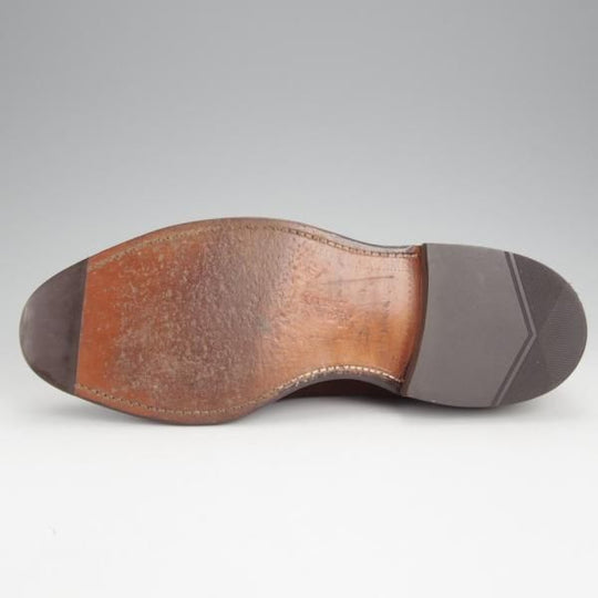 極上★(米)アレンエドモンズ 6.5E【現行定価8.5万円程度★Byron/パンチドキャップトゥ】スエード/濃茶/メンズ/ALLEN EDMONDS★j491
